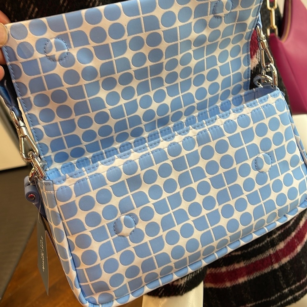 Kate Spade Noel Jacquard Convertible Crossbody Canvas XBody Shoulder
Astral Blu - Picture 15 of 16
